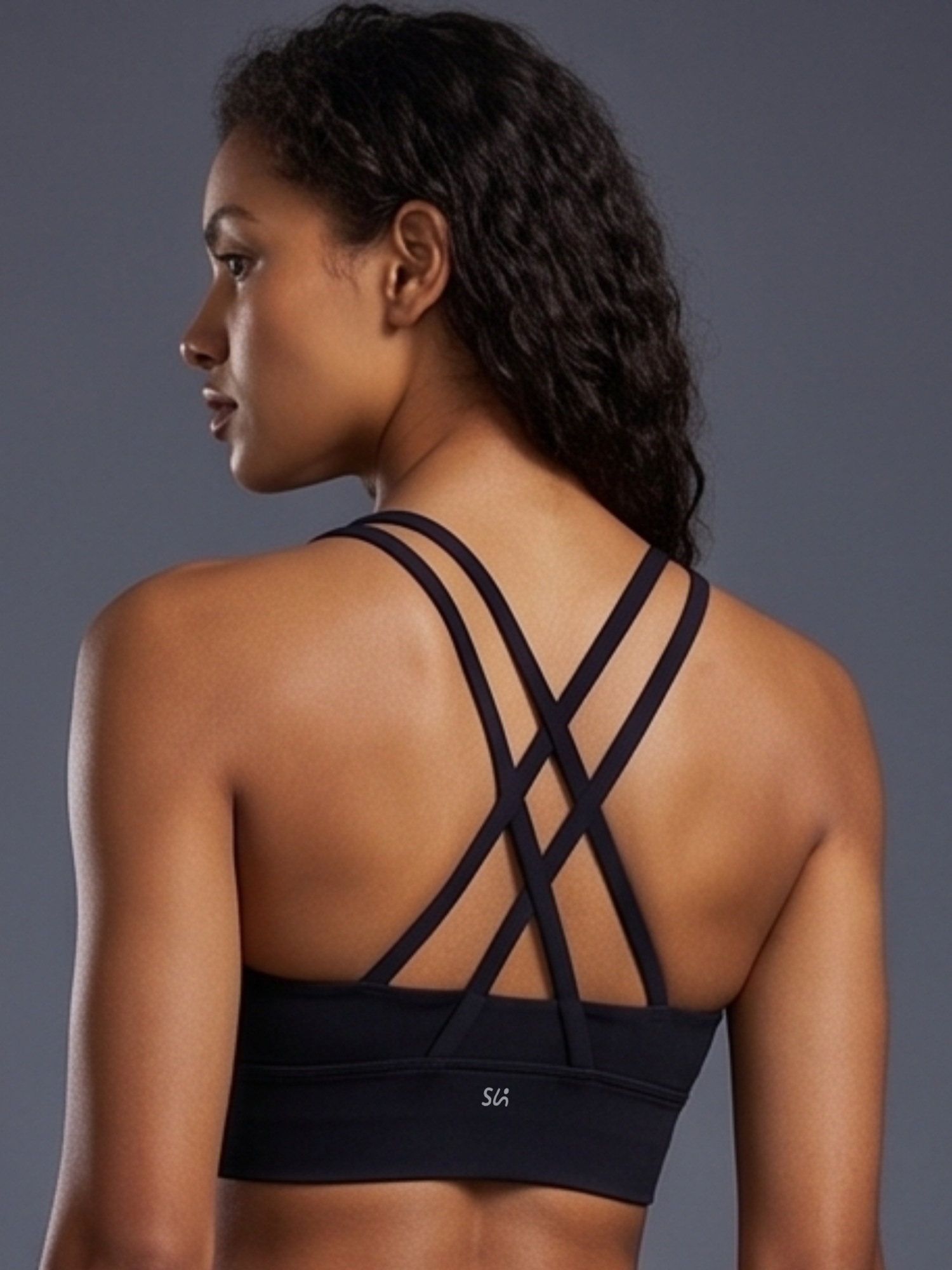 Naked-Feel Cross-Back Yoga Bra