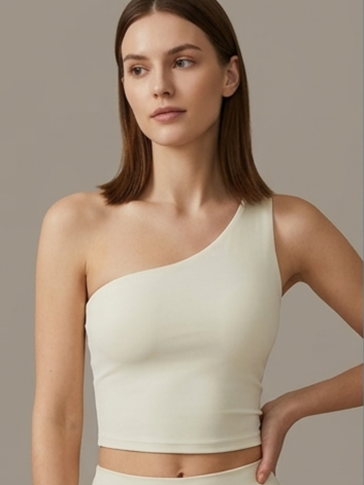 One-Shoulder Sculpting Tank Top