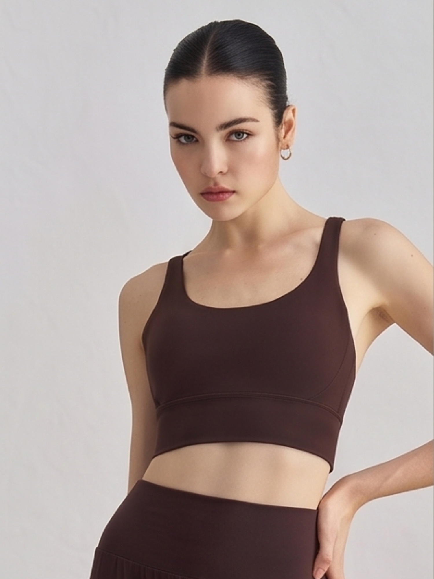 Naked-Feel Cross-Back Yoga Bra