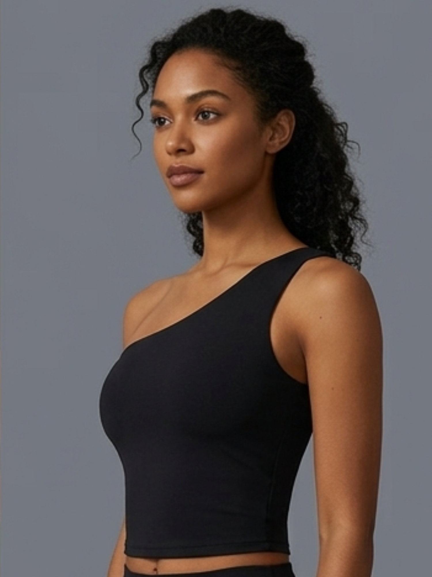 One-Shoulder Sculpting Tank Top