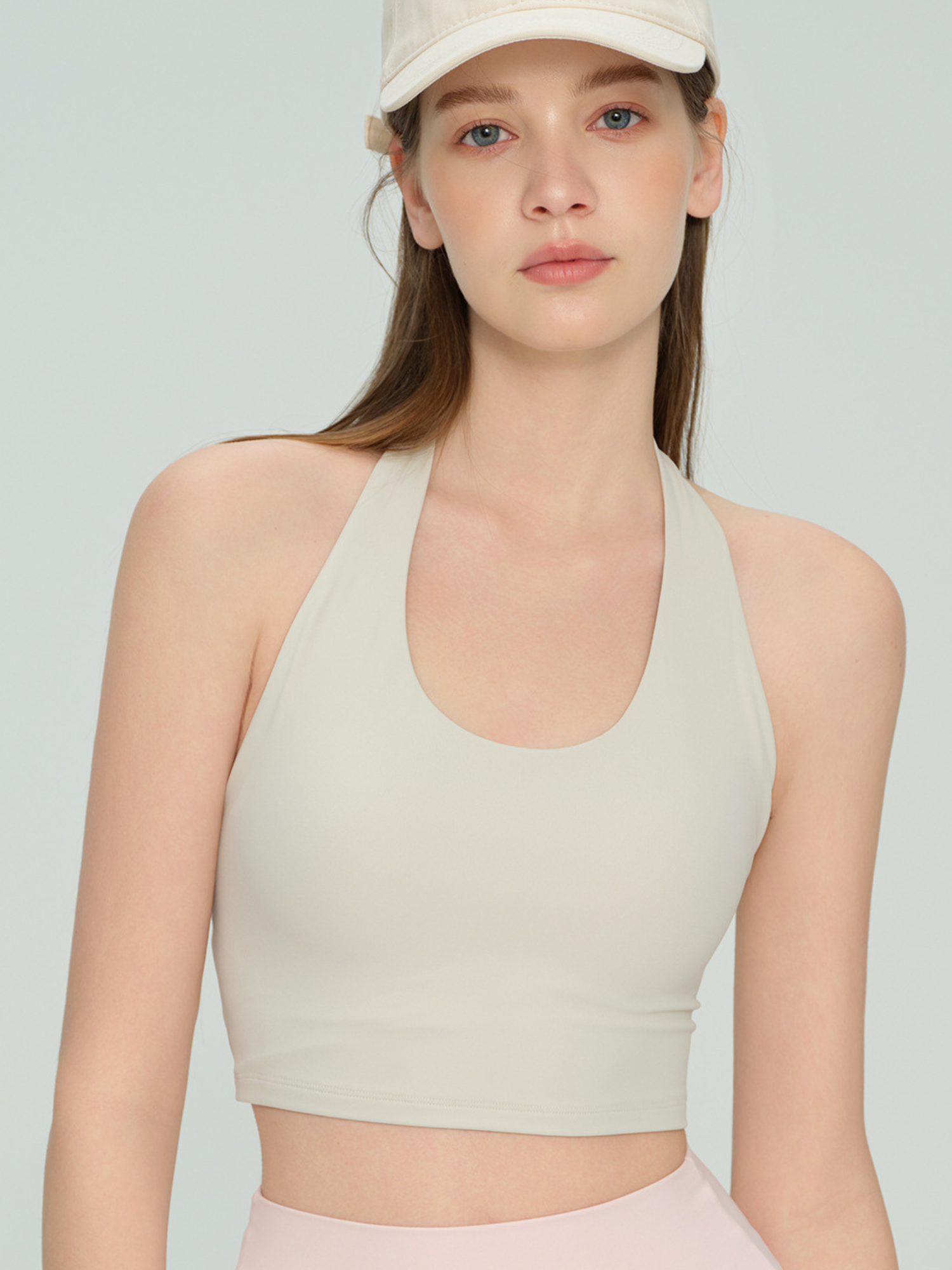 Halter Neck Sports Bra Top