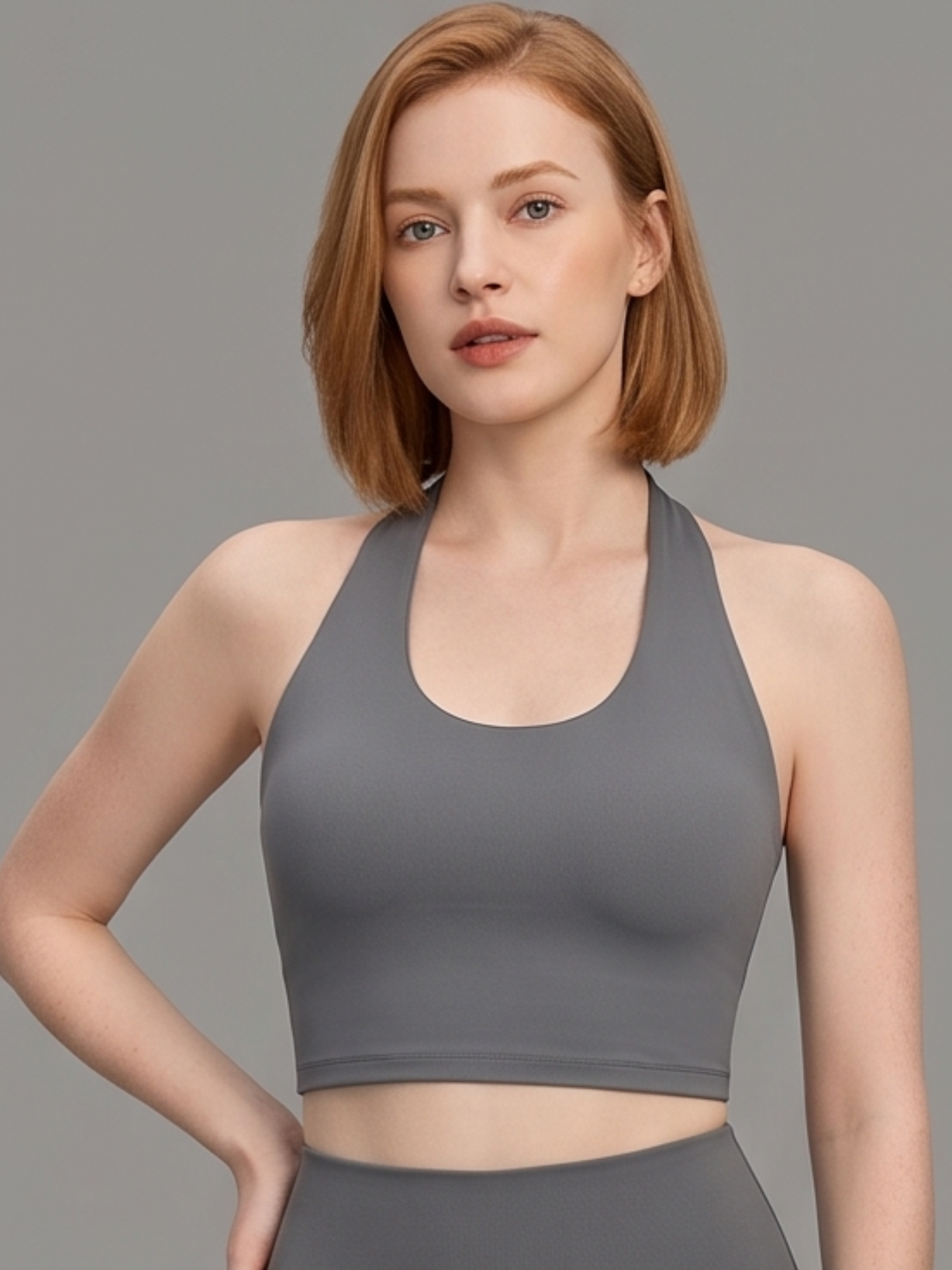 Halter Neck Sports Bra Top