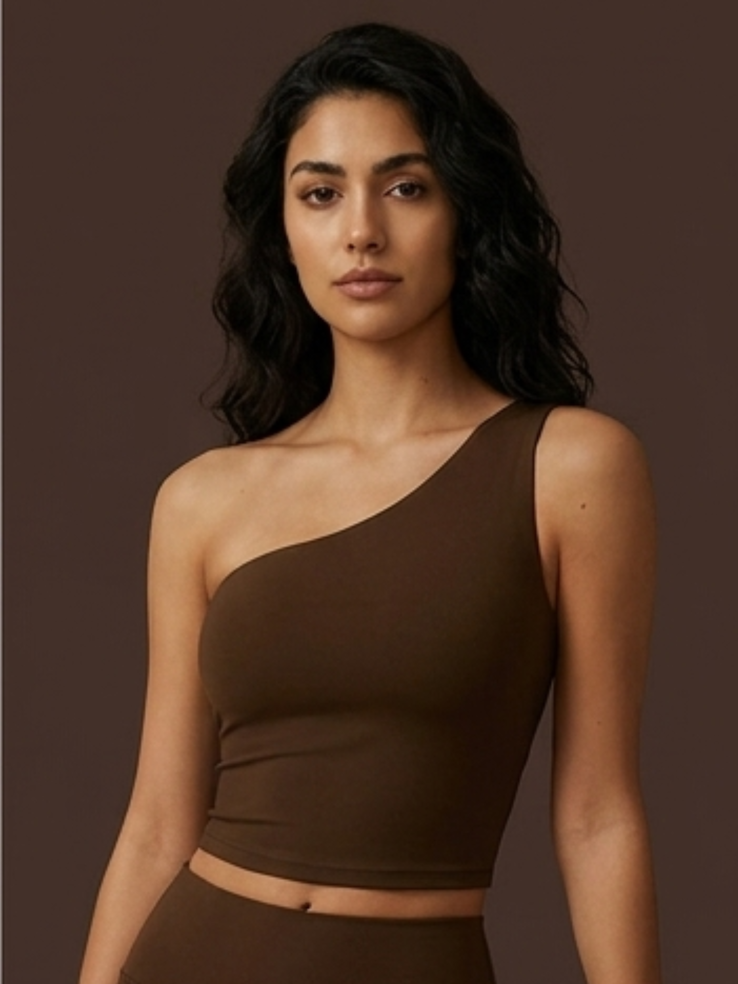 One-Shoulder Sculpting Tank Top