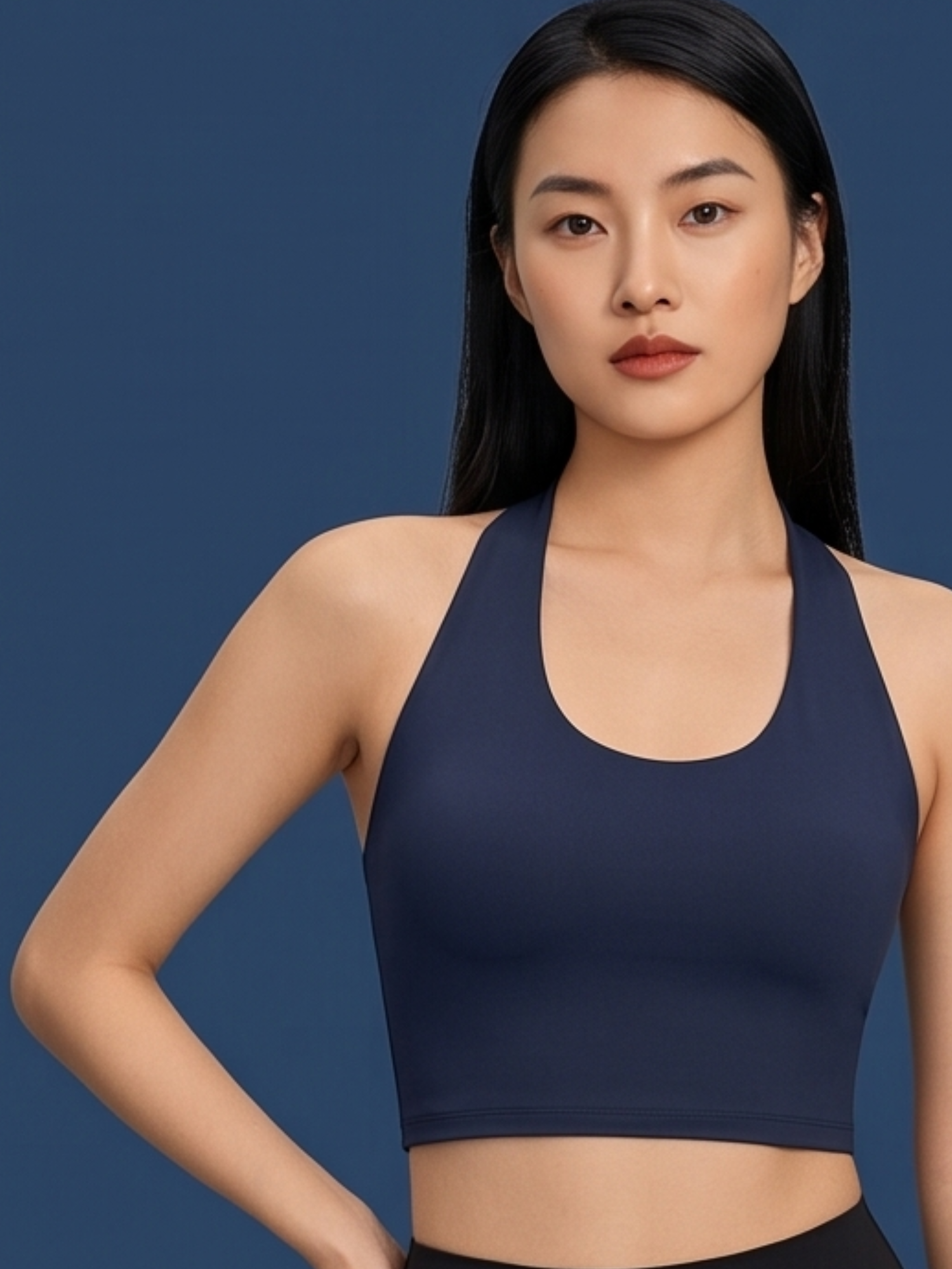 Halter Neck Sports Bra Top