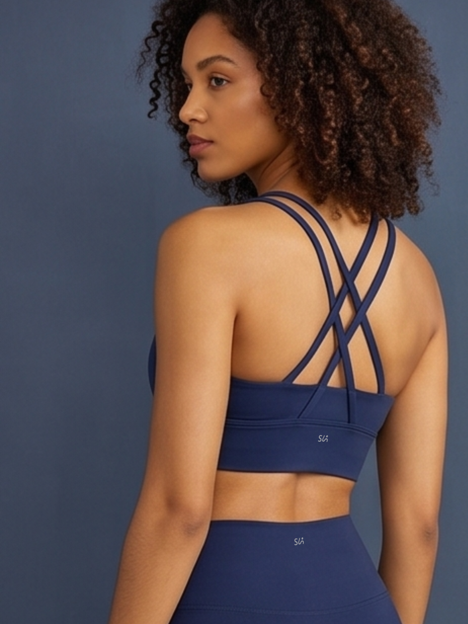 Naked-Feel Cross-Back Yoga Bra
